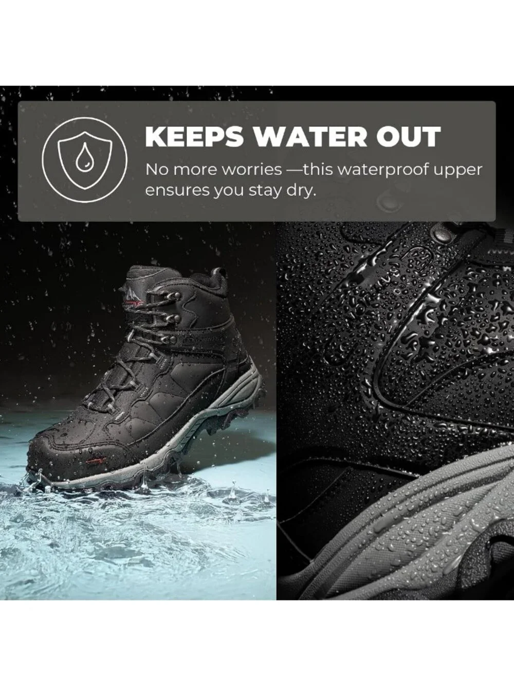 Men's Waterproof Steel Toe Work Boots | Durable, Slip-Resistant, Comfortable